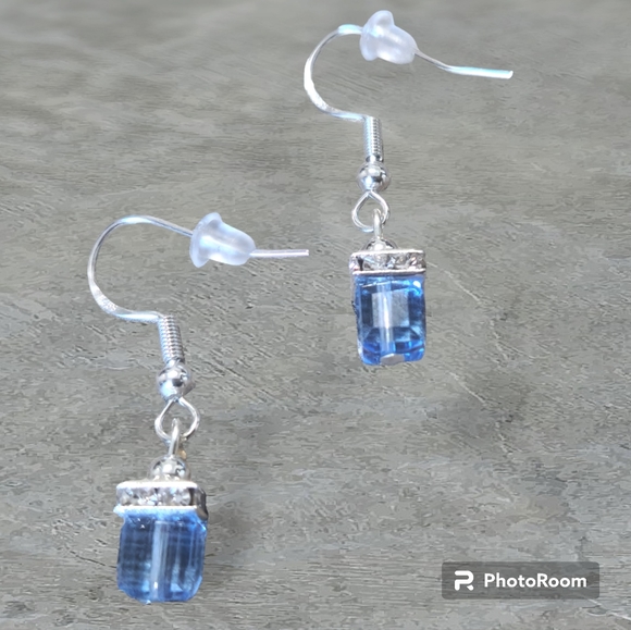 925 Silver & Austrian Crystal Earrings - Picture 2 of 4